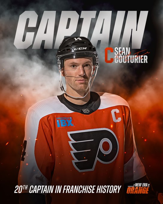 SwissHabs Sean Couturier est le 20e capitaine de l'histoire des Flyers