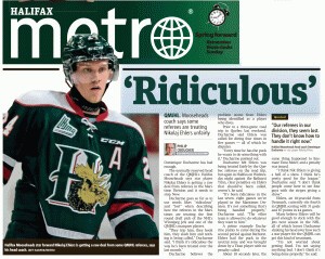 Le coach des Mooseheads se plaint du traitement des arbitres envers Nikolaj Ehlers