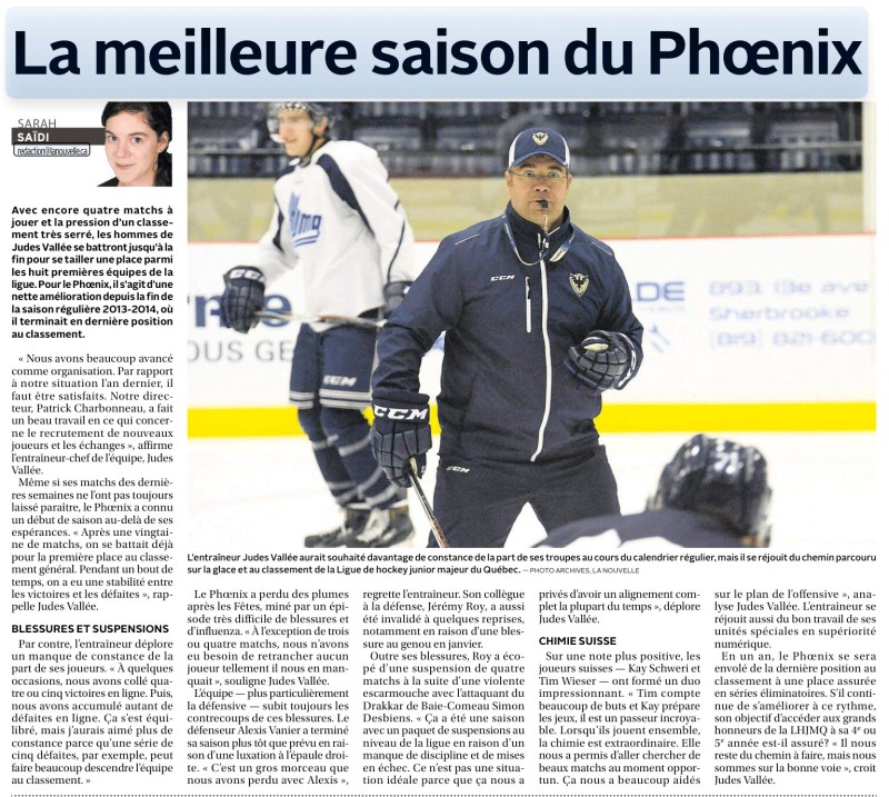 Tim Wieser et Kay Schweri, artificers de la renaissance du Phoenix de Sherbrooke