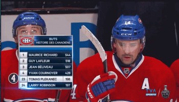 Tomas Plekanec surpasse Larry Robinson