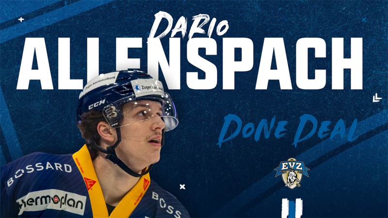 Zoug confirme le contrat avec Dario Allenspach