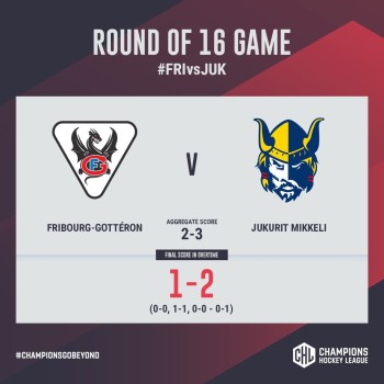 CHL : Fribourg, Davos et Zurich sortis