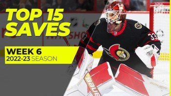 Les plus beaux arrêts de la semaine écoulée en NHL