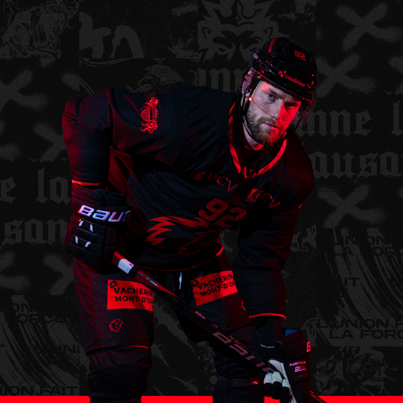 Un maillot rouge et noir pour le Lausanne HC