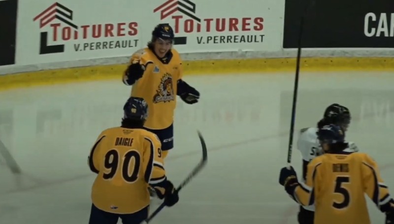 Leo Braillard Braillard marque son premier but en Ligue de hockey junior majeur du Québec