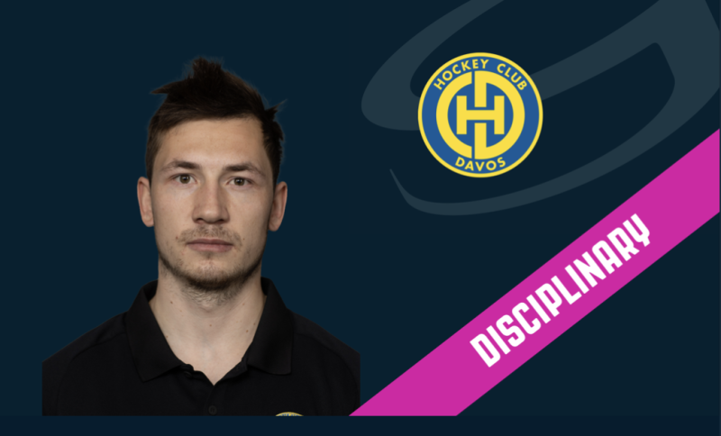 Deux matchs de suspension et une amende contre Yannick Frehner