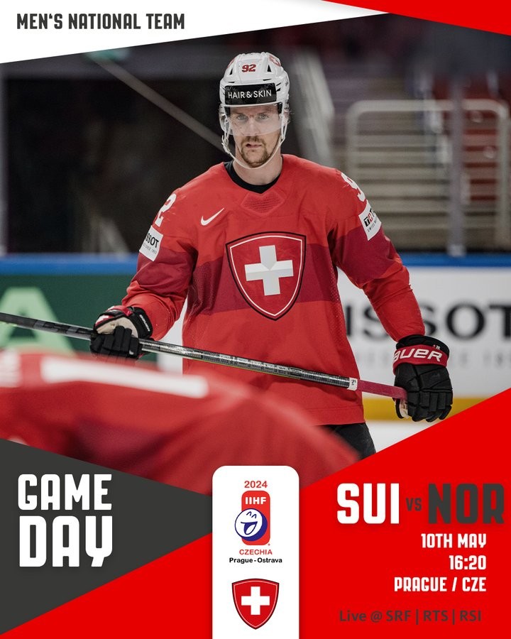 Formation des équipes pour le match Suisse vs Norvège