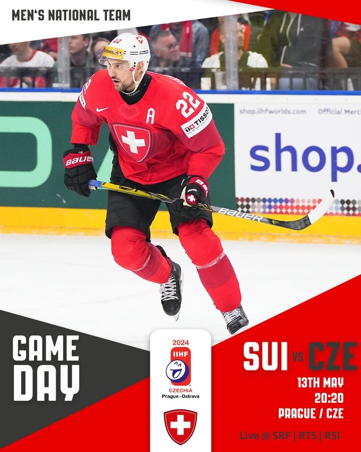 Formation des équipes pour le match Suisse vs Tchèquie avec Kevin Fiala