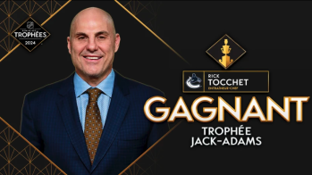 Rick Tocchet remporte le trophée Jack-Adams