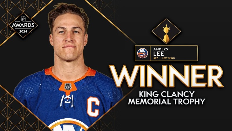 Anders Lee remporte le trophée King-Clancy