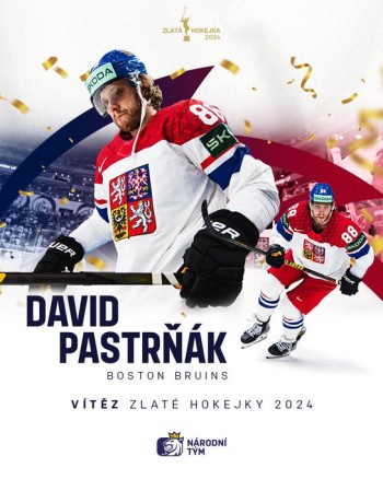 David Pastrňák élu meilleur joueur tchèque de la saison
