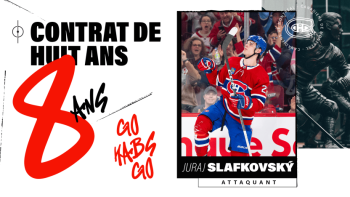 Une prolongation de 8 ans pour Juraj Slafkovský