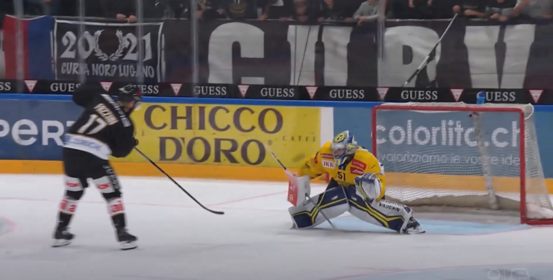 Die fein ausgeführte Penalty von Luca Fazzini.