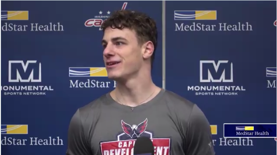 Leon Muggli spricht über sein Camp bei den Capitals und sein erstes bevorstehendes Spiel
