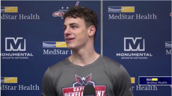 Leon Muggli spricht über sein Camp bei den Capitals und sein erstes bevorstehendes Spiel