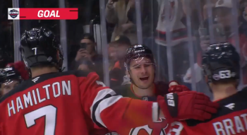 Auch Timo Meier öffnet sein Konto und die Devils fahren einen zweiten Sieg ein