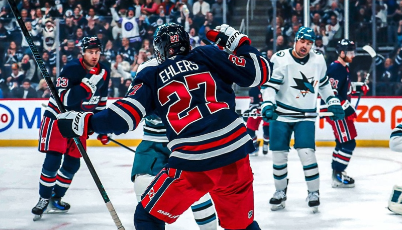 Nikolaj Ehlers klettert in den Statistiken der Jets nach oben