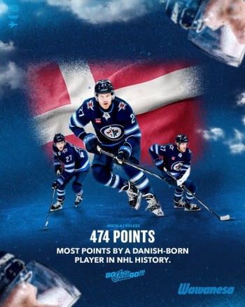 Nikolaj Ehlers wird zum erfolgreichsten Dänen in der Geschichte der NHL