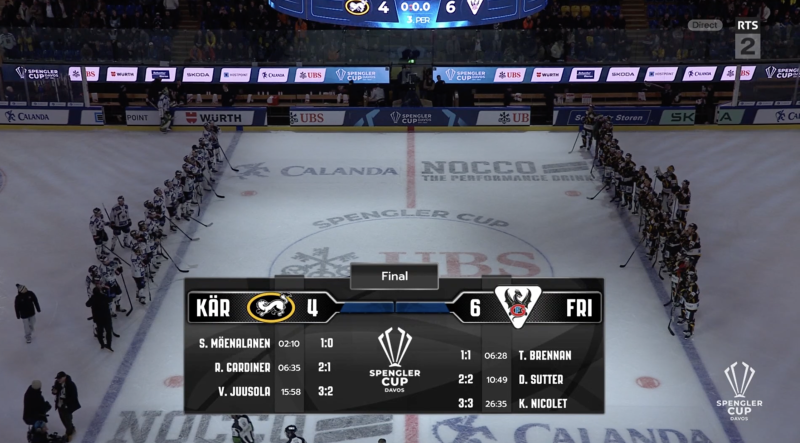 Coupe Spengler : Fribourg domine Karpät