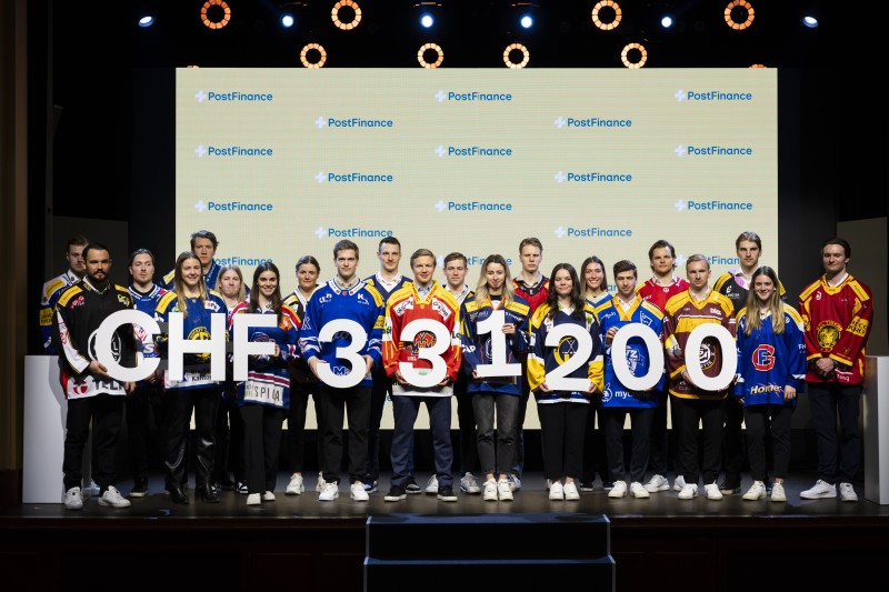Une belle somme récoltée pour pour la relève du hockey sur glace suisse et le hockey féminin