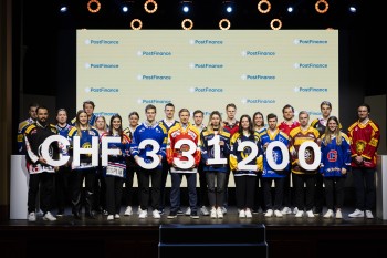 Une belle somme récoltée pour pour la relève du hockey sur glace suisse et le hockey féminin