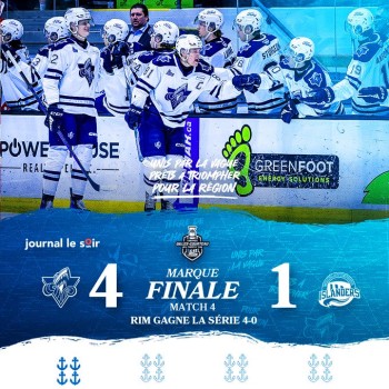 Basile Sansonnens et Rimouski passent le premier tour des play-offs