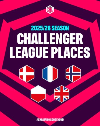 Le Royaume-Uni occupera la cinquième place de la CHL pour 2025/26