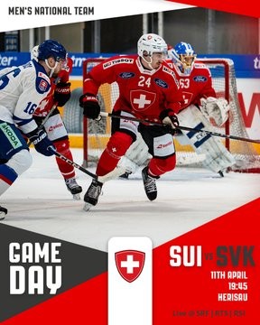 Formation des équipes pour le match Suisse vs Slovaquie