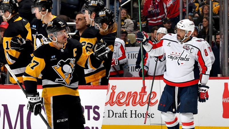 Crosby  et Ovechkin liés jusqu'au dernier match de la saison régulière