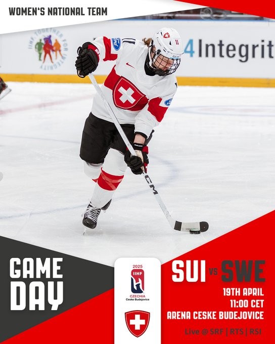 Mondiaux féminins : formation des équipes pour le match Suède vs Suisse