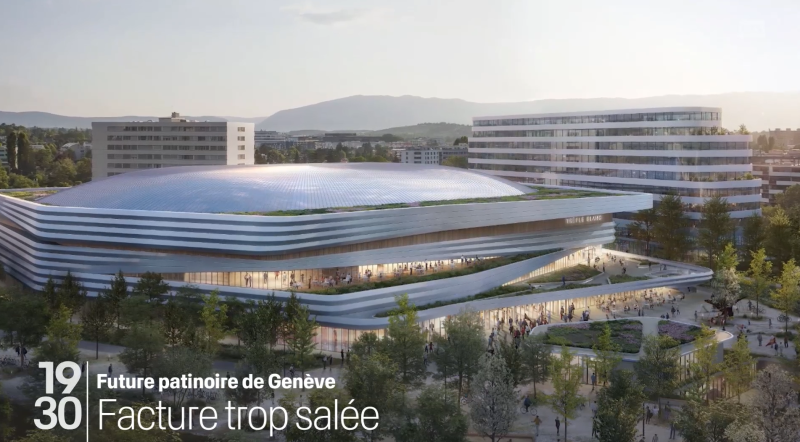 Le coût de la future patinoire du Trèfle-Blanc fait débat à Genève