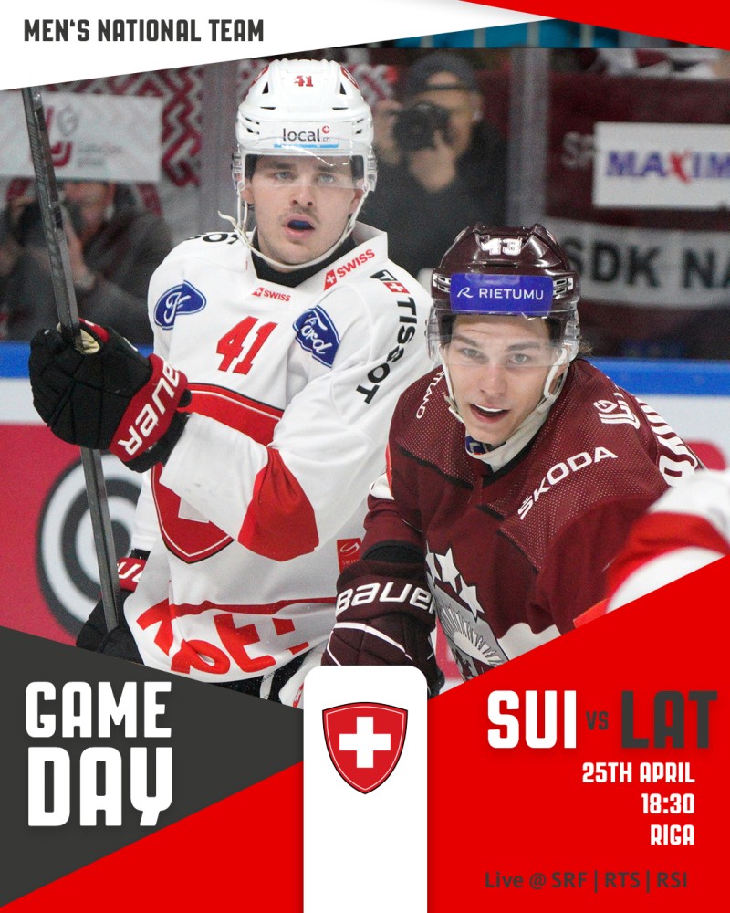 Formation des équipes pour le match Suisse vs Lettonie