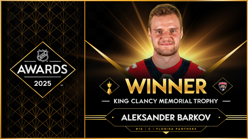 Aleksander Barkov met également la main sur le trophée King Clancy