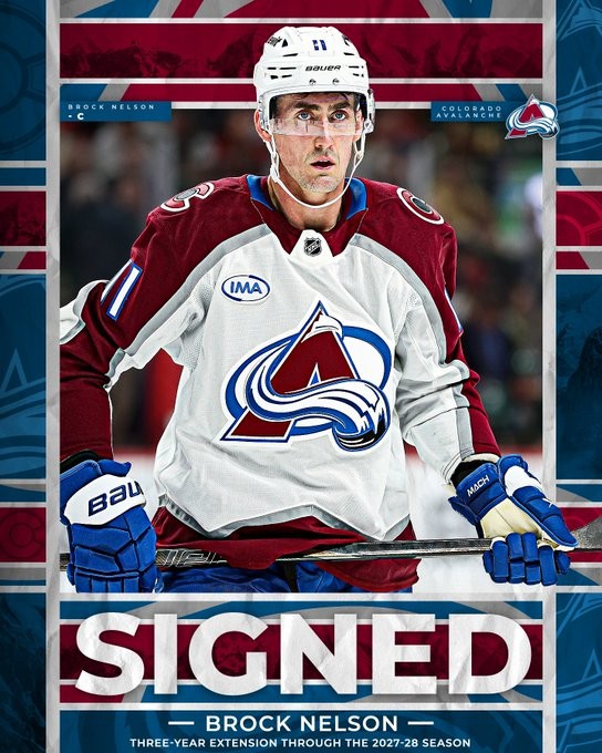 Colorado sécurise Brock Nelson pour trois saisons