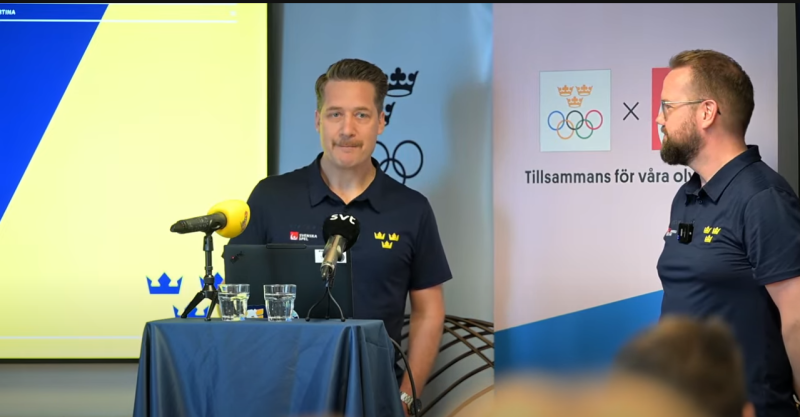 La sélection suédoise avec une surprise