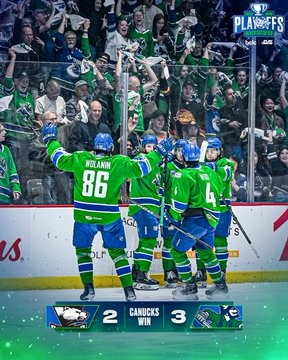 Calder Cup : il ne manque plus qu'une victoire pour les Canucks