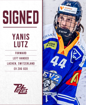 Yanis Lutz rejoint officiellement les Peterborough Petes