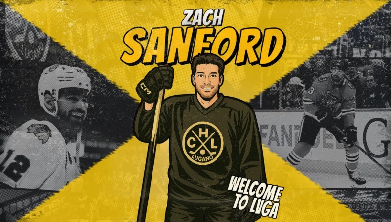 Officiel: Zach Sanford est un nouveau joueur du HC Lugano