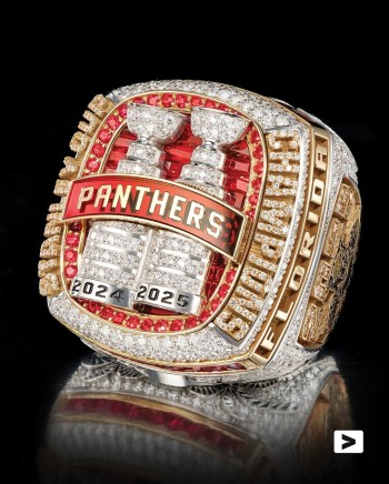 La bague de champion des Florida Panthers