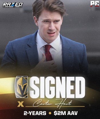 Carter Hart rejoint officiellement les Golden Knights