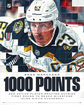 Marchand atteint le cap des 1’000 points en carrière