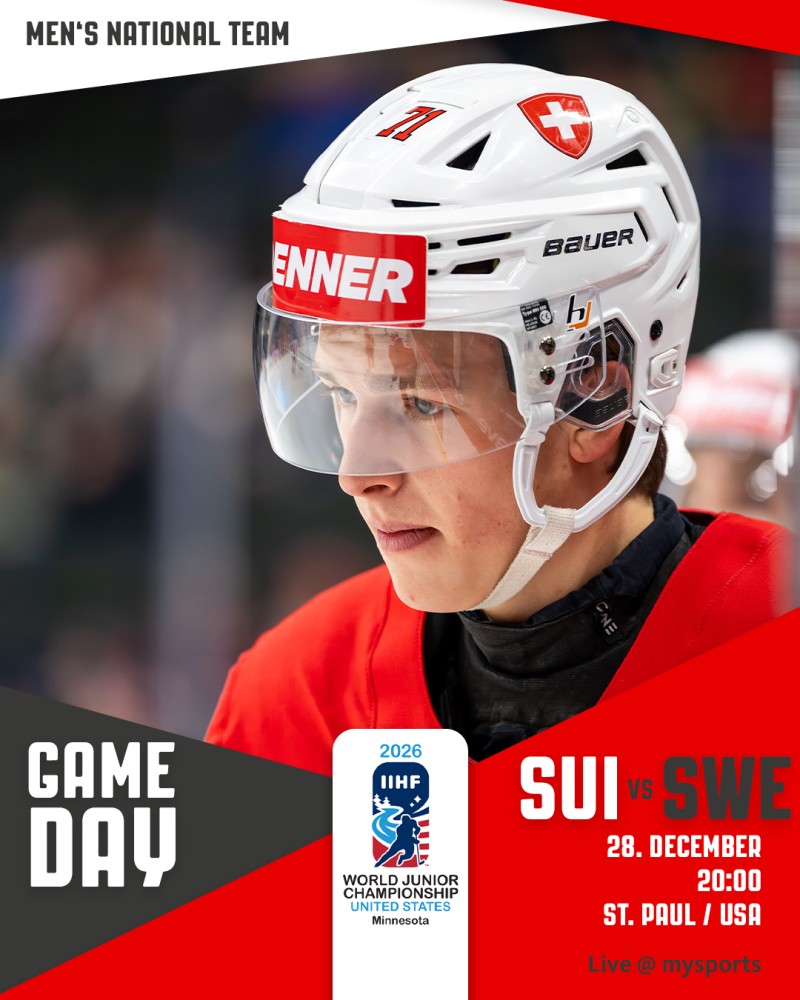 U20-Weltmeisterschaft: Aufstellung der Teams für das Spiel Schweiz vs. Schweden