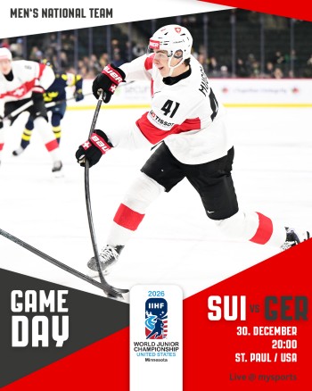 Junioren-Weltmeisterschaft: Aufstellung der Teams für das Spiel Schweiz vs. Deutschland