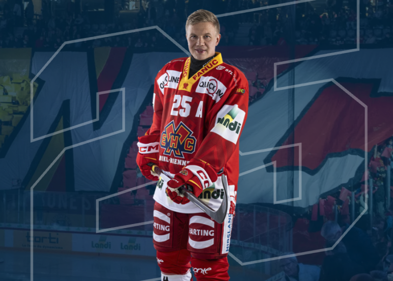 Toni Rajala plant, bis 40 zu spielen, und warum nicht sein Trikot unter dem Dach der Tissot Arena hängen sehen