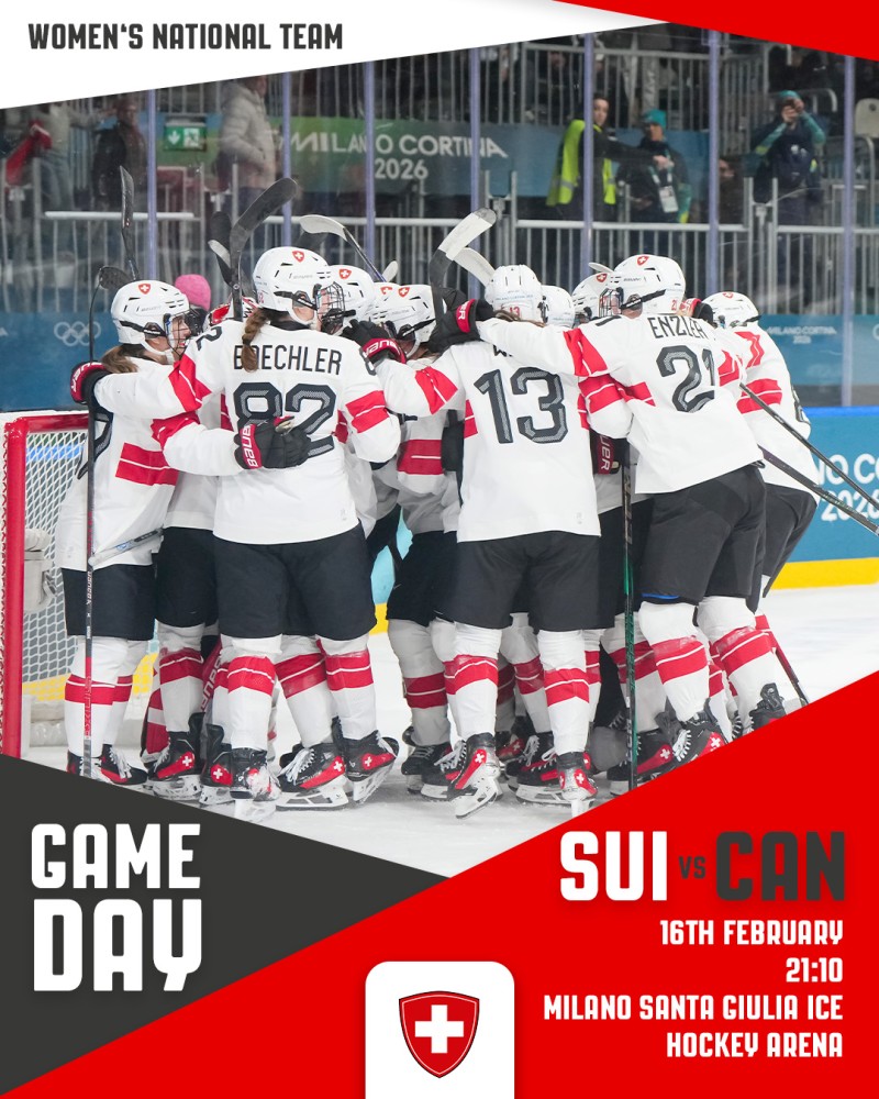 Formation des équipes pour le match Suisse vs Canada